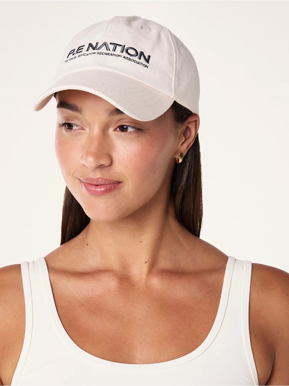 P.E Nation NEW Homage Cap Blush Light Pink One Size